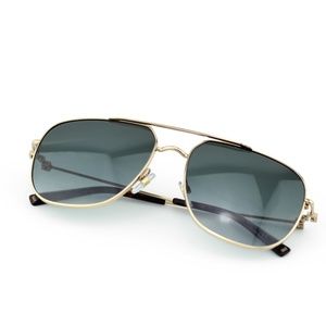 GIVENCHY GOLD/GREY UNISEX GRADIENT AVIATOR SUNGLASSES